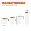 Ver imagem 2 de KIT POTES DE MANTIMENTO CIRCULAR 400/600/800/2000ML - 4PÇS