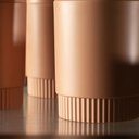 Ver imagem 5 de Porta Escova Pasta Dente Banheiro Dental com Tampa Fosco Ou:Bege