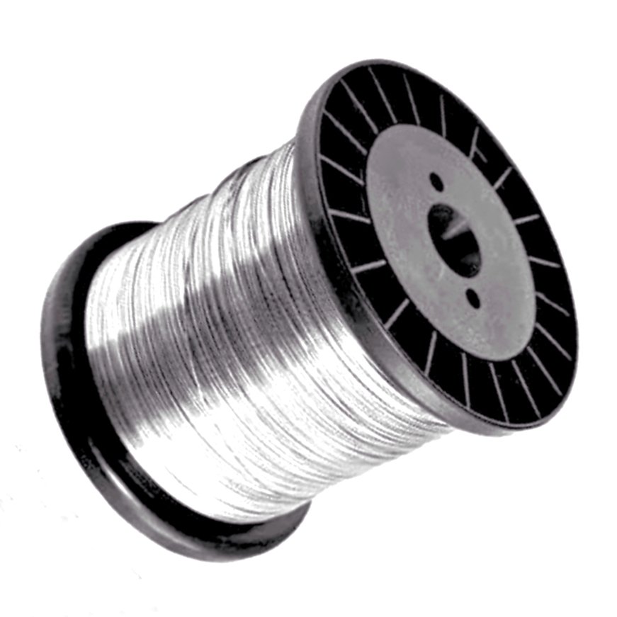 Linha de Aço Inox Polido Brilhante Duro 0,25 mm 780 Mt – 300 G - 2
