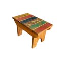 Ver imagem 5 de Kit C/ 4 Banco Banquinho Mineiro Madeira Demolição Colorido Banqueta Puff Jardim Sala Infantil Minas