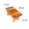 kit c/ 4 BANCO BANQUINHO MINEIRO MADEIRA DEMOLIÇÃO COLORIDO BANQUETA PUFF JARDIM SALA INFANTIL MINAS - 2