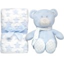 Ver imagem 1 de Kit Soninho Mantinha com Ursinho Azul Buba
