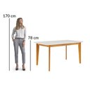 Ver imagem 4 de Mesa de Jantar 6 Lugares Tampo de Vidro Siera Natural