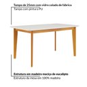 Ver imagem 5 de Mesa de Jantar 6 Lugares Tampo de Vidro Siera Natural