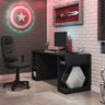 Mesa Gamer Pro Escrivaninha 5 Nichos Espresso Móveis - 7