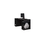 Ver imagem 6 de Mesa Gamer Pro Escrivaninha 5 Nichos 136cm Espresso Móveis