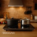 Ver imagem 2 de Cooktop Portátil de Indução 2 Zonas Preto 220v