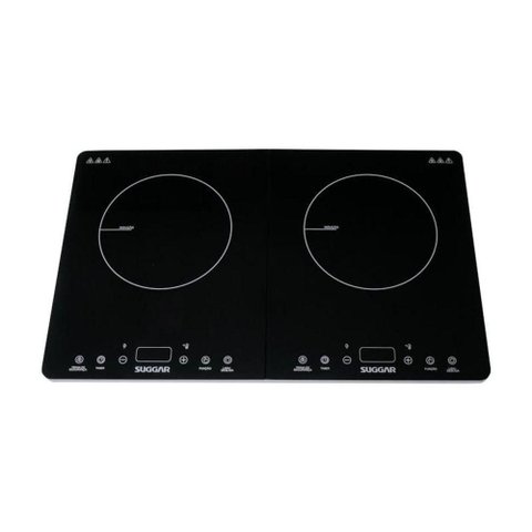 Cooktop Portátil de Indução 2 Zonas Preto 220v