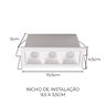Spot Soul Embutir 3 Focos 30° 6w Luz Quente 2700k 87746 Opus St3050 - 2