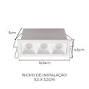 Ver imagem 2 de Spot Soul Embutir 3 Focos 30° 6w Luz Quente 2700k 87746 Opus St3050