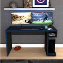 Ver imagem 5 de Mesa Gamerxespresso Móveis 136cm Preto E Azul