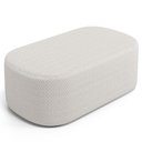 Ver imagem 1 de Puff Decorativo Orgânico para Living Quarto 100cm Doha W01 Bouclê Cru - Lyam Decor