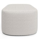 Ver imagem 6 de Puff Decorativo Orgânico para Living Quarto 100cm Doha W01 Bouclê Cru - Lyam Decor