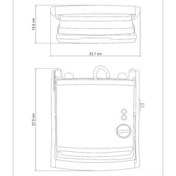 Grill Elétrico Tramontina By Breville Adjusta em Aço Inox com Bandeja Removível 127 V - 5