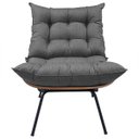 Ver imagem 6 de Poltrona Costela Decoração em Linho - Élpis Móveis - Linho Grafite