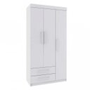 Ver imagem 3 de Quarto de Bebê Completo Guarda-Roupa 3 Portas Cômoda 5 Gavetas e Berço Mini Cama Rodial