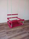 Ver imagem 5 de Balanço Gangorra Infantil Madeira 35x35 Rosa Suporta 80kg