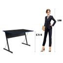 Ver imagem 5 de Mesa Gamer Zetta 120cm Espresso Móveis Preto E Azul