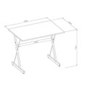 Ver imagem 3 de Mesa Gamer Zetta 120cm Espresso Móveis Preto E Azul