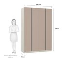 Ver imagem 3 de Guarda-roupa Solteiro Luciane 4 Portas 3 Gavetas Prime Plus 160 Cm