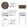 Cadeira Branca para Cozinha Viena Avelã Floral Branco - 2