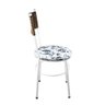 Cadeira Branca para Cozinha Viena Avelã Floral Branco - 5