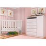 Conjunto para Quarto de Bebê Berço Regulável Arco Íris e Cômoda 5 Gavetas 1 Porta Rodial - 1