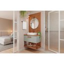 Ver imagem 1 de Conjunto Banheiro c/Esp Duna/Lua 80cm Pistache/Freijo MGM