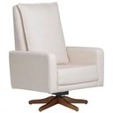 Ver imagem 1 de Poltrona de Amamentação com Balanço Giratória Noah D02 Bouclê Off White B-114 - Lyam Decor