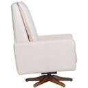 Ver imagem 5 de Poltrona de Amamentação com Balanço Giratória Noah D02 Bouclê Off White B-114 - Lyam Decor