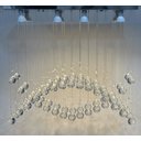 Ver imagem 4 de Pendente de Cristal para Sala de Jantar com Lâmpadas:bivolt/60cm