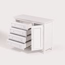 Ver imagem 3 de Cômoda Infantil Feliz 4 Gavetas | Porta com Tela Trançada