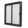 Janela de Aluminio Preto 2 Folhas Vitro Grande 80x80 com Policarbonato- Machado Portas e Janelas - 4