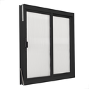 Ver imagem 5 de Janela de Aluminio Preto 2 Folhas Vitro Grande 80x80 com Policarbonato- Machado Portas e Janelas