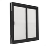 Janela de Aluminio Preto 2 Folhas Vitro Grande 80x80 com Policarbonato- Machado Portas e Janelas - 5
