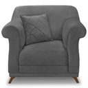 Ver imagem 7 de Kit 2 Poltronas Decorativas Retro Polo Suede 1104 Ezz 1104