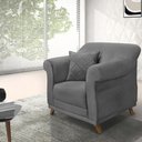 Ver imagem 3 de Kit 2 Poltronas Decorativas Retro Polo Suede 1104 Ezz 1104