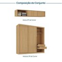 Ver imagem 4 de Guarda-Roupa Planejado 2 Peças 6 Portas de Correr Jade CabeCasa MadeiraOriginals Amarelo/Avelã