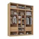 Ver imagem 5 de Guarda-roupa Modular 2 Peças 6 Portas de Correr Jade CabeCasa MadeiraOriginals