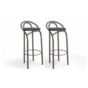 Ver imagem 1 de Kit 2 Banquetas Sala Jantar Dublin 1B706 2 un Bronze/Preto 110 - Kappesberg