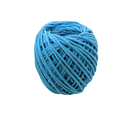 Ver imagem 1 de Cordão de Algodão Trancelim 6mm para Artesanato e Macramê Azul Celeste 50 Mts