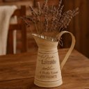 Ver imagem 2 de Vaso Jarro Decor de Metal Provençal Bege 31,5 Cm