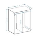 Ver imagem 4 de Armário Suspenso Cabideiro Modular 2 Portas Ideale Espresso Móveis