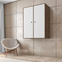 Ver imagem 1 de Armário Suspenso Cabideiro Modular 2 Portas Ideale Espresso Móveis