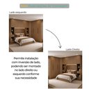 Ver imagem 6 de Guarda Roupa Modulado Safira 11 Portas de Bater 8 Gavetas MDF Corrediças Telescópicas Cumaru