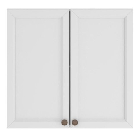 Armario Aereo 80 Cm 2 Portas Unna Branco Poliman