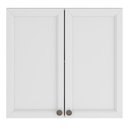 Ver imagem 1 de Armario Aereo 80 Cm 2 Portas Unna Branco Poliman
