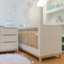 Ver imagem 3 de Berço Cômoda e Guarda-Roupa Infantil Linha Cozy Marca Quater Móveis