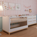 Ver imagem 4 de Berço Cômoda e Guarda-Roupa Infantil Linha Cozy Marca Quater Móveis