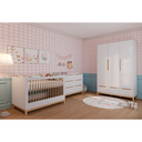 Ver imagem 5 de Berço Cômoda e Guarda-Roupa Infantil Linha Cozy Marca Quater Móveis